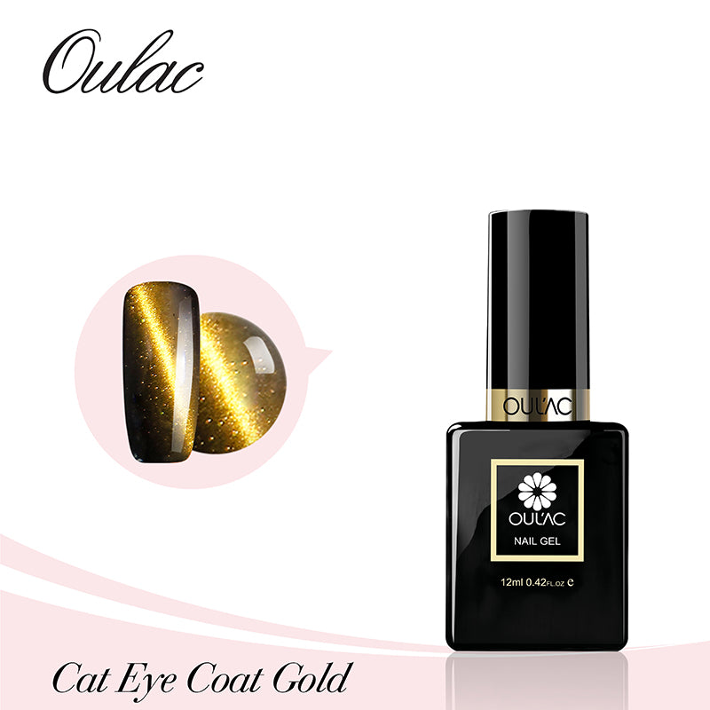Gellack - Cat Eye Nail Art Coat Guld