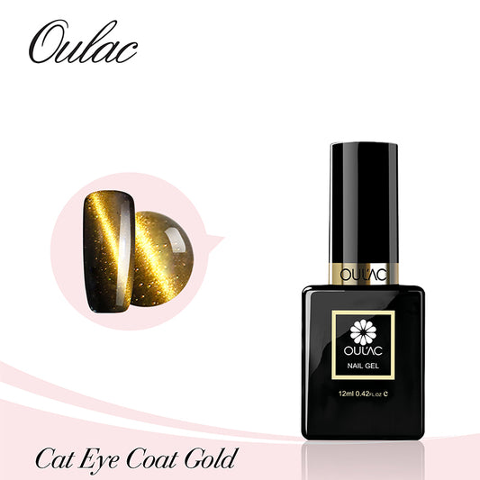 Gellack - Cat Eye Nail Art Coat Guld