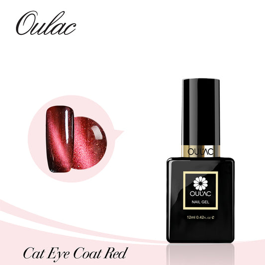 Gellack - Cat Eye Nail Art Coat Röd