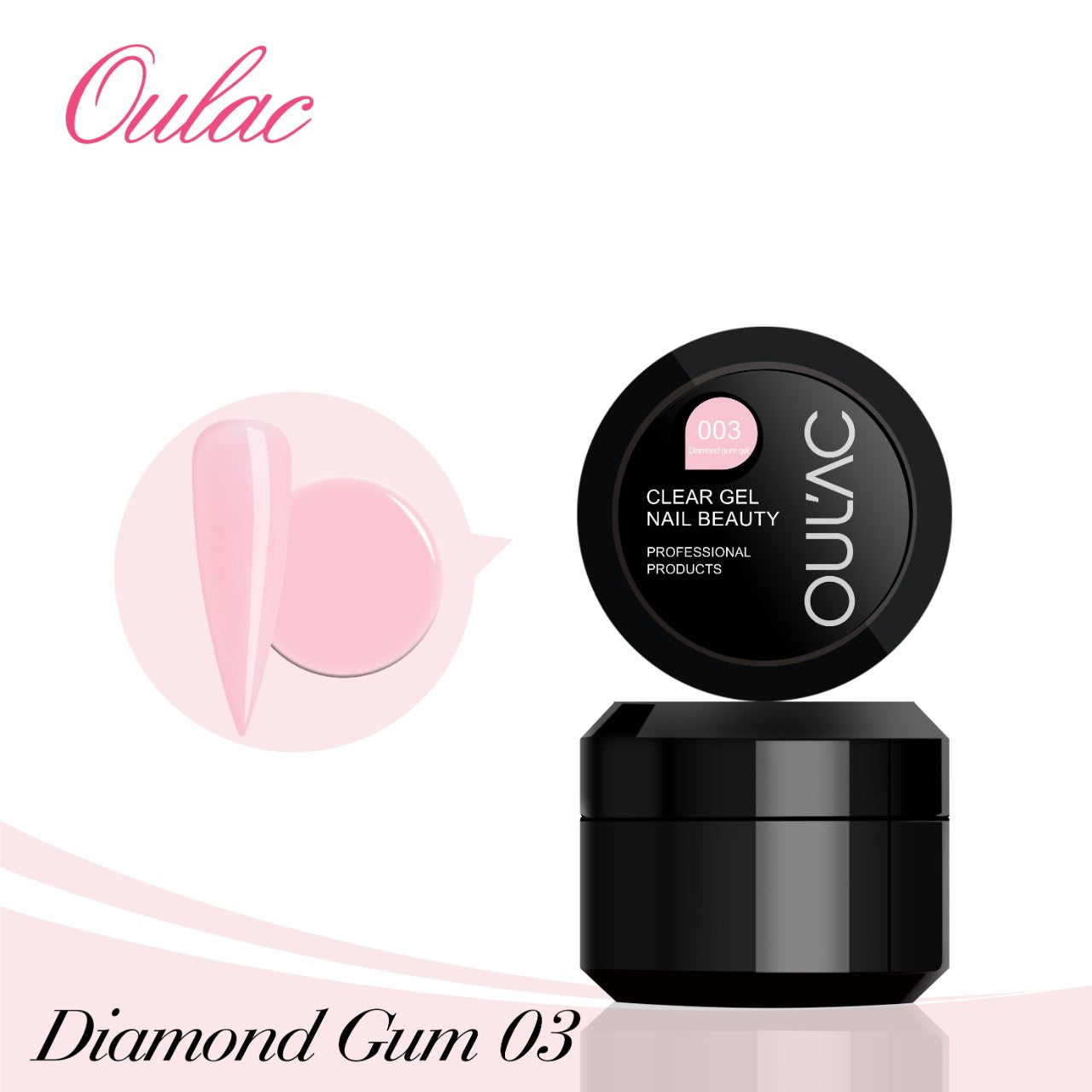 Acrygel / Diamond Gum Gel Soft Clear Pink 03 - 30ml